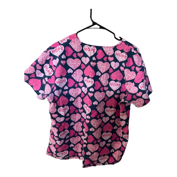 365 Work heart XL scrub top - Picture 2 of 3